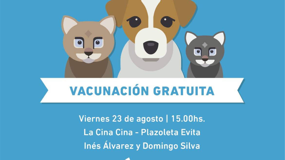 Vacunación gratuita de mascotas