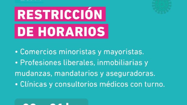 Amplían los horarios de atención de distintas actividades
