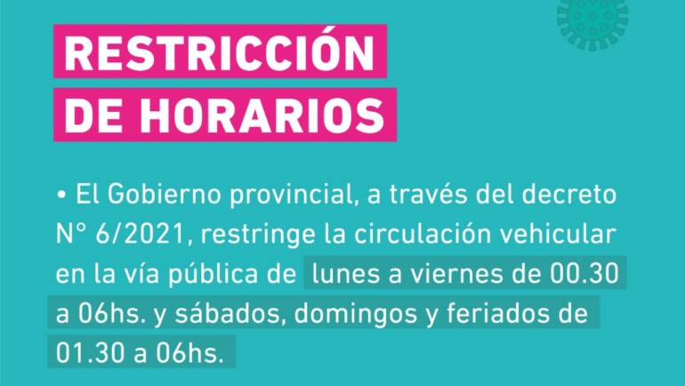 San José del Rincón adhiere al decreto provincial que restringe la circulación nocturna