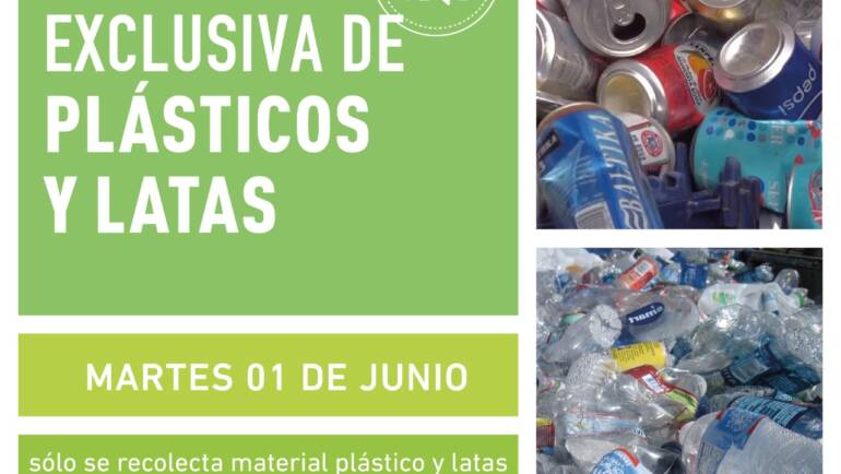 Campaña de recolección de plásticos y latas