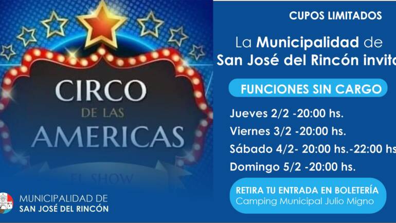 #VeranoenRincon 📢Te invitamos al Circo de Las Américas 🎪