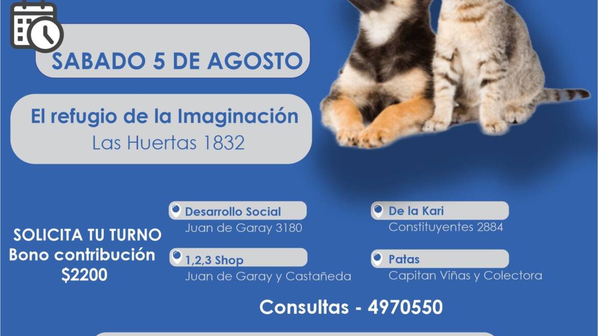 📣Solicita el turno para tu mascota
