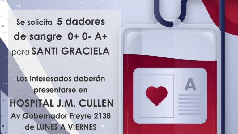 🩸LLAMADO A LA SOLIDARIDAD