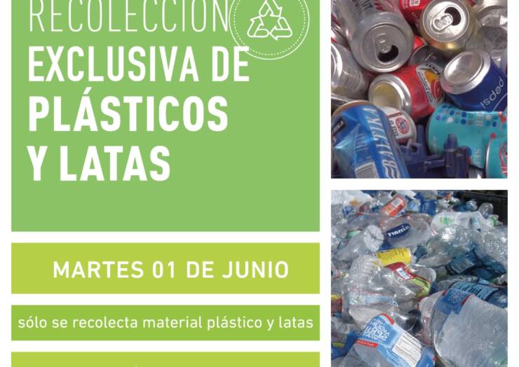 Campaña de recolección de plásticos y latas
