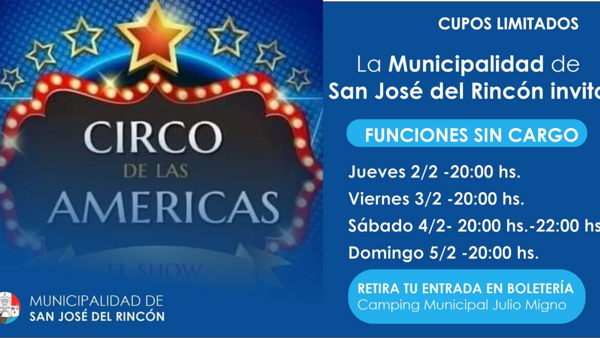 #VeranoenRincon 📢Te invitamos al Circo de Las Américas 🎪